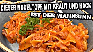 Kraut Hack Nudeltopf  Wahnsinnig lecker  The BBQ BEAR [upl. by Eissahc]