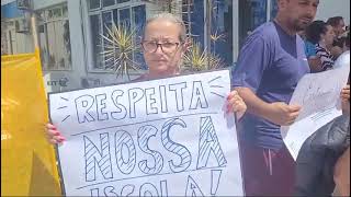 Comunidade escolar protesta contra municipalização de escolas em Araranguá [upl. by Sophronia]