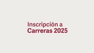 Inscripción a carreras 2025 [upl. by Peterman824]