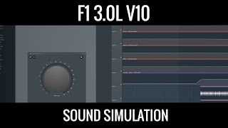 19000 rpm F1 30L V10  An FL Studio sound simulation [upl. by Adal]