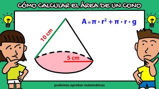 Áreas de cuerpos redondos área del cono [upl. by Edahs]