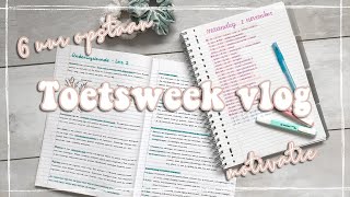 TOETSWEEK VLOG veel leren motivatie vroeg opstaan HBO ★ Its Jamie [upl. by Gayner]