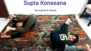 Supta Konasana yoga [upl. by Gnohp]