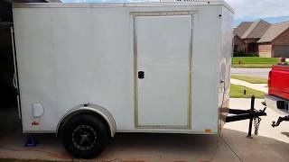 Finished  Cargo Trailer Camper Conversion part 2 [upl. by Pollitt403]