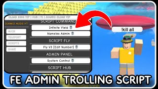 FE  Admin Trolling Script  ROBLOX SCRIPTS  Admin Commands Dupe Tools amp More [upl. by Notnerb]