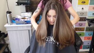 How to balayage dark hair without brass or orange [upl. by Llig704]