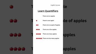 Learn quantifiers learnenglish english quantifiers vocabulary englishexpress [upl. by Yasdnil]