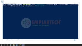 Create and Manage User Account Using Powershell in hindi [upl. by Hasen691]
