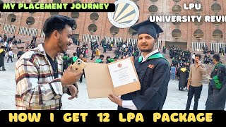 My 12 Lakh Placement Journey  LPU Convocation 2024  LPU Placement  LPU Review  LPU University [upl. by Sateia]