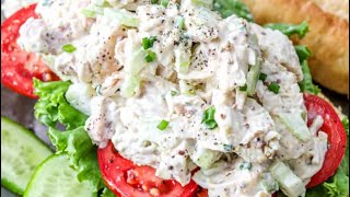 Tavuk Salatası tarifi👍 America Chicken Salad👍Orjinal AmerikanTavuk Salatası👌👍 [upl. by Ssidnac]