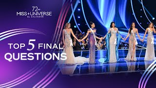 72nd MISS UNIVERSE  TOP 5 Final Questions  Miss Universe [upl. by Meade801]