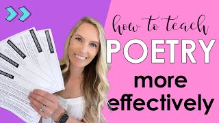 The Best Way to Teach Poetry to Middle School [upl. by Edivad]