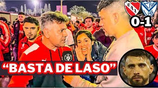 ENOJO TOTAL  INDEPENDIENTE 0  1 VÉLEZ  REACCIÓN CON LOS HINCHAS  COPA ARGENTINA [upl. by Domel858]