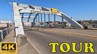 Edmund Pettus Bridge  Selma Alabama 4K Tour [upl. by Suivatco]