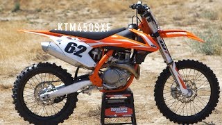 First Ride 2018 KTM 450SXF  Motocross Action Magazine [upl. by Alidia]