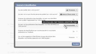 Facebook Paramétrer la sécurité et la confidentialité de son profil personnel [upl. by Notluf]