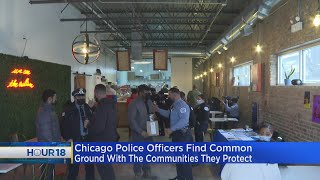 Chicago Police Officers Connect With Community During Coffee With A Cop Event In Gresham [upl. by Jeth]