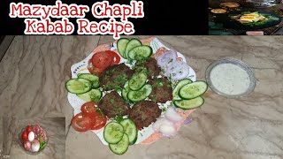 Mazydaar Chapli Kabab RecipeBukhari Food Club [upl. by Linneman]