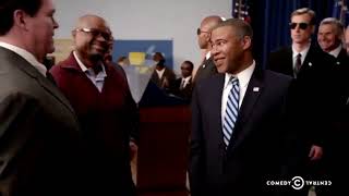 Key amp Peele Obama Presidential Handshake Scene [upl. by Colfin]