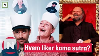 Solveig Kloppen rødmer når hun prøver å gjette hvem hun har på hodet  Kongen befaler  TVNorge [upl. by Annaul168]