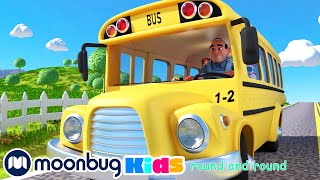 The Wheels on the Bus  Sing Along  CoComelon  Moonbug Literacy [upl. by Solegnave]