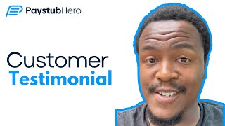 Paystub Maker  PaystubHero Testimonial [upl. by Ecerehs655]