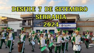 DESFILE 7 DE SETEMBRO SERRARIA 2024 [upl. by Enialedam]