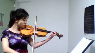 Phantom of the Opera  Think of Me Violin Solo  adult violin beginner  11 months violin learning [upl. by Akyre395]