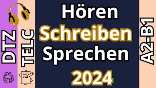 DTZ TELC A2B1 Hören Schreiben amp Sprechen Modelltest 2  2024 [upl. by Otreblon107]