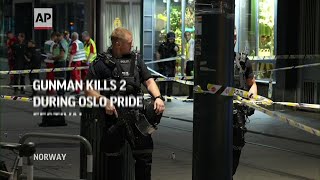 Gunman kills 2 during Oslo Pride festival [upl. by Nnovahs174]