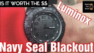 Luminox Navy Seal Blackout  Is it worth the money [upl. by Drofwarc576]