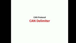 CAN Protocol  CAN Delimiter  What is Delimiter in CAN  Embedded World [upl. by Odessa]