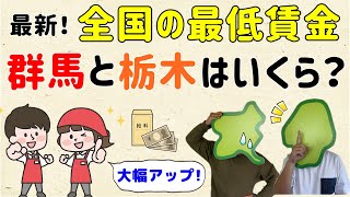 【2024年10月から】最新！全国の最低賃金、群馬・栃木はいくら？【群馬と栃木の「おとなり劇場」】 [upl. by Mandelbaum754]