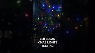 LED SOLAR CHRISTMAS LIGHTS TESTING  LAZADA  SHOPEE [upl. by Kara-Lynn]