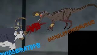 sinoceratops vs monolopohosaurus [upl. by Ardnasella]