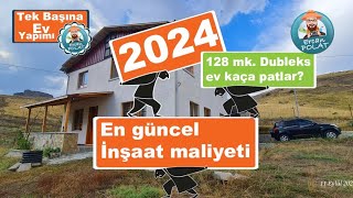 2024 fiyatları ile dubleks ev maliyeti [upl. by Ihcalam]