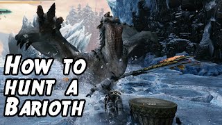 How to hunt your first Barioth in MHW [upl. by Ainotna]