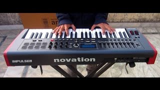 Novation Impulse 49 Midi Keyboard Unboxing [upl. by Norvil]