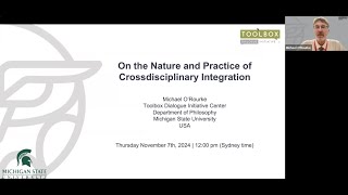 On the Nature and Practice of Crossdisciplinary Integration Michael O’Rourke [upl. by Idihsar]