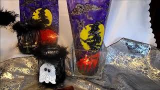 DIY HEXEN WINDLICHT bastelnHALLOWEEN Party DEKOFenster DEKOFASCHING selber machen [upl. by Shugart]