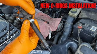 HOW TO FIX LEAKING FUEL INJECTORS ON DIESEL CARS [upl. by Yadahs]