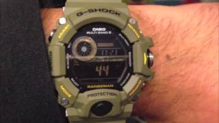 GShock GW9400 Rangeman Altimeter in an elevator [upl. by Kciremed838]