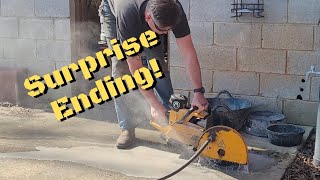 Converting Dolmar 309 Metal Chop saw to Concrete Saw Its my WACKER [upl. by Htebyram]