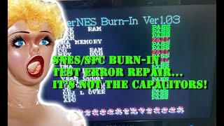 DMA Memory DIV 168 Field Flag Fail  Super NintendoFamicom BurnIn Test Errors and Repair [upl. by Nanor]