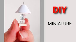 DIY  MINIATURE MAKING AN EASY LAMPSHADEAbatjourminiatureyamilighthouse [upl. by Allicerp915]