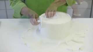 How To Cover A Styrofoam Cake With Fondant [upl. by Clein]