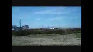 Motorway M20 across the Romney Marsh to Dungeness Power Station [upl. by Mccarthy893]