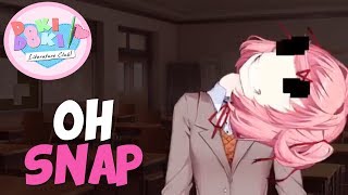 Lets Players Reaction To The Natsuki JumpscareNecksnap  Doki Doki Literature Club [upl. by Narruc]