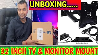 32 inch TV and monitor mount  tv mount  wall stand [upl. by Sayed579]