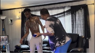 MUSTY PRANK ON TERON TO GET HIS REACTION SUPER HILARIOUS [upl. by Yragerg]